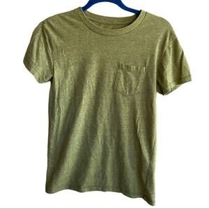 Aeropostale Green Crew Neck Pocket Short Sleeve Shirt Size XS